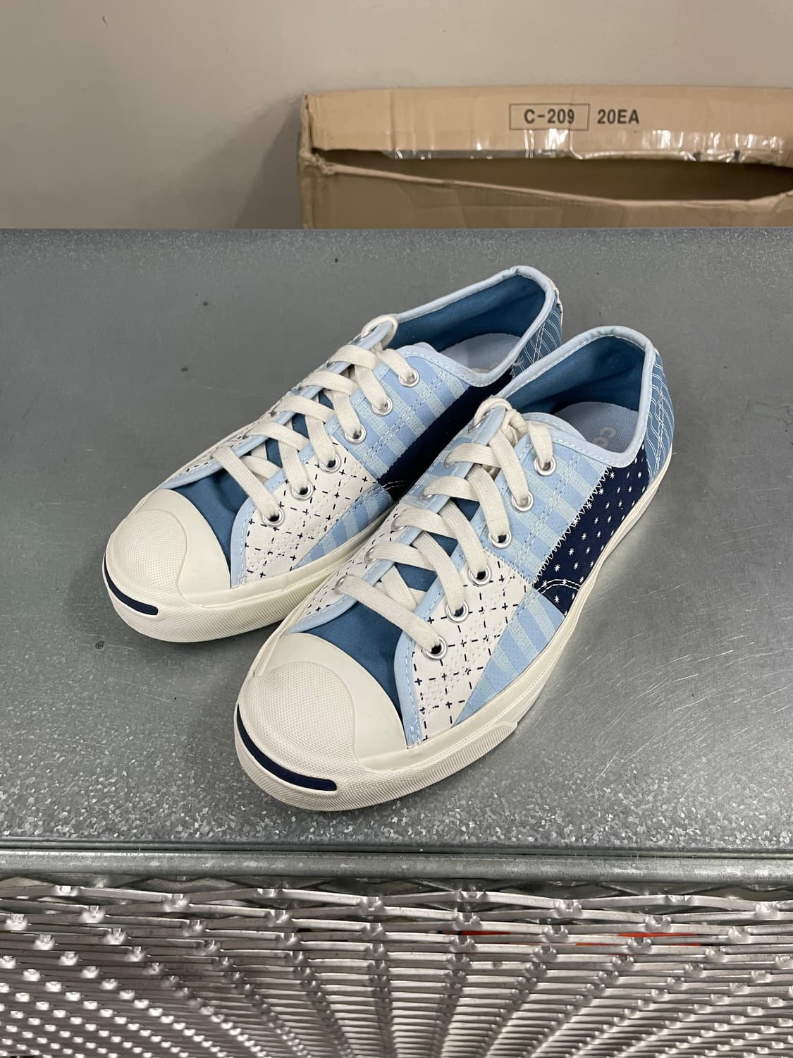 컨버스 잭퍼셀 로우 샴브레이 블루 245 상품이미지2