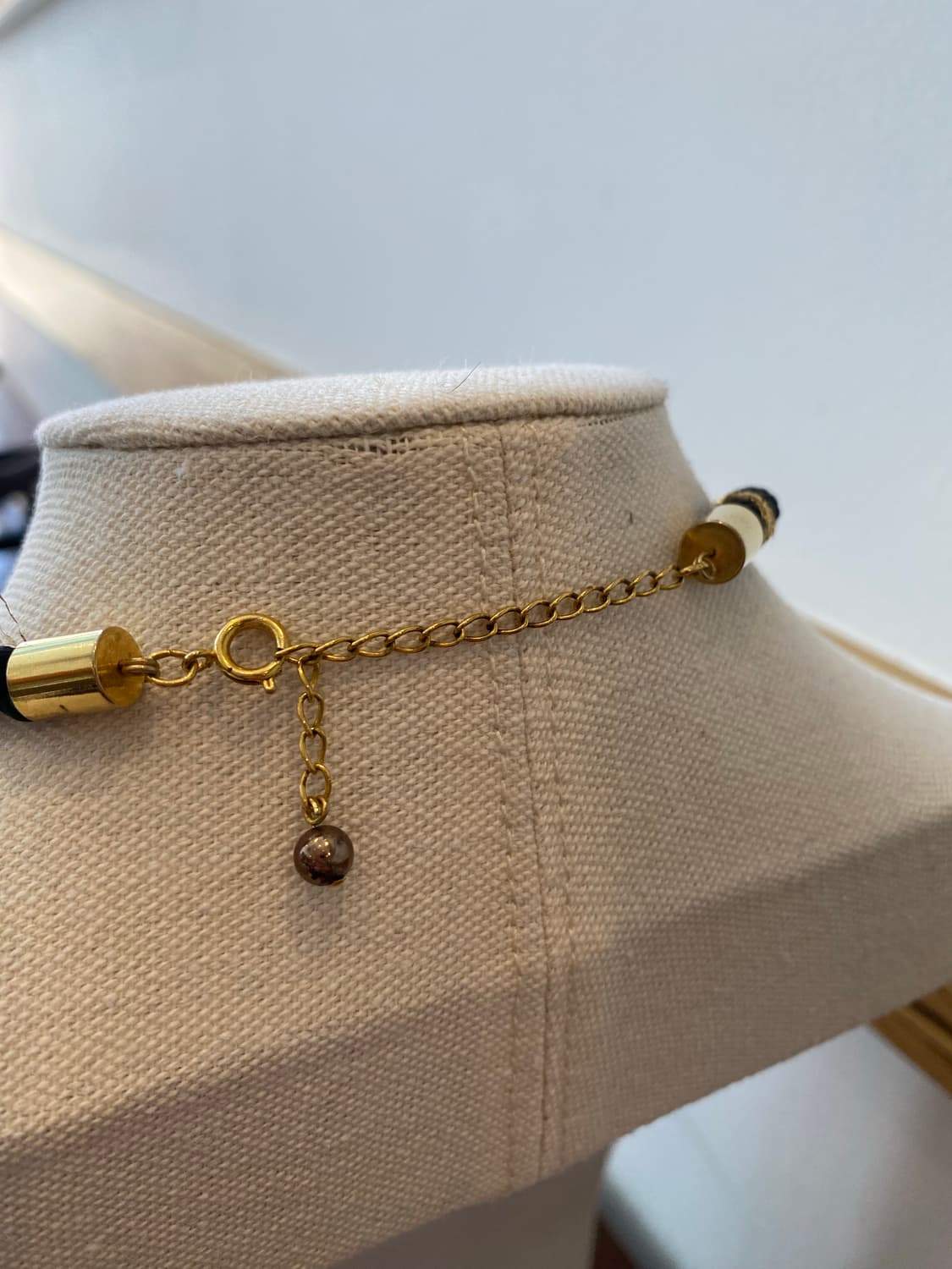 빈티지 블랙 씨드 비즈 볼드 목걸이 상품이미지5