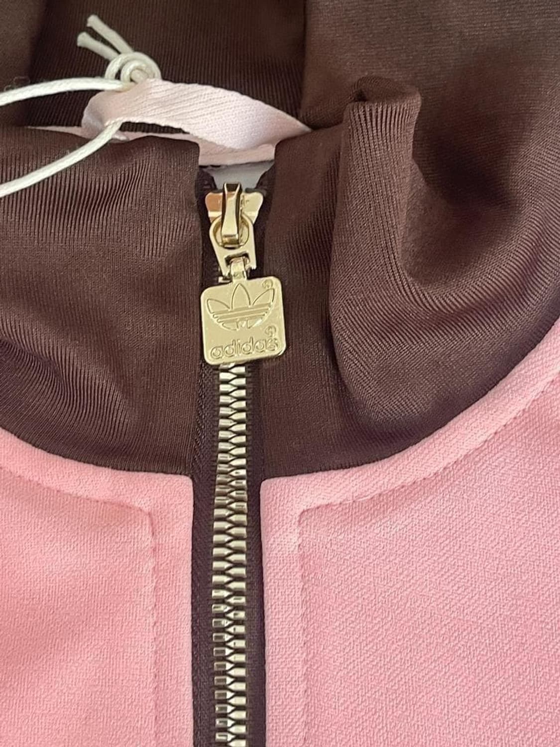대장급 아디다스 빈티지 샌드위치 카라 트랙탑 져지 핑크 브라운 상품이미지4