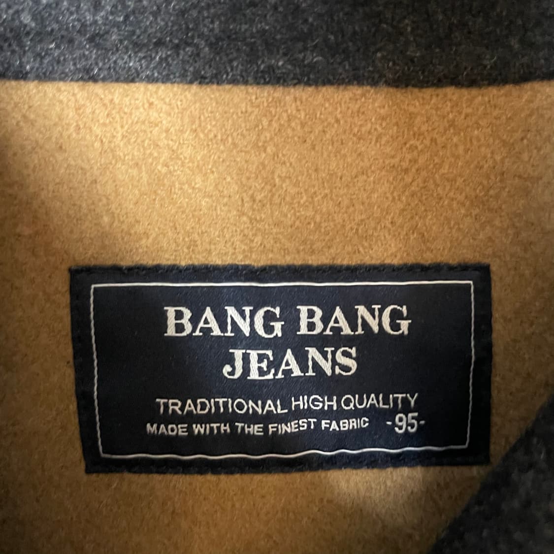 BANG BANG 울 혼방 핸드메이드 그레이 블루종 숏 자켓 95 상품이미지4