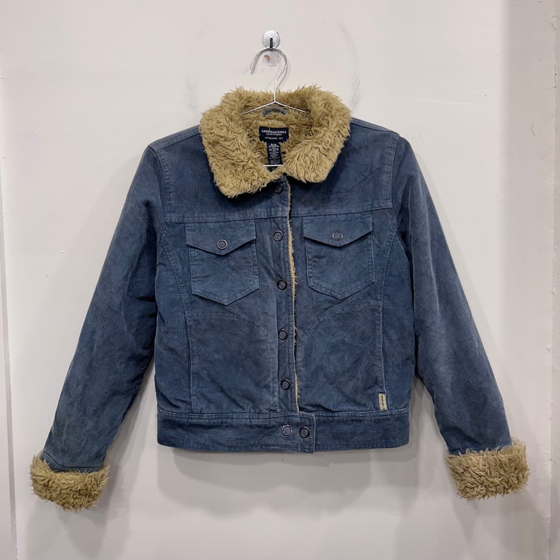 아메리칸 이글 모헤어 카라 코듀로이 트러커 자켓 상품이미지2