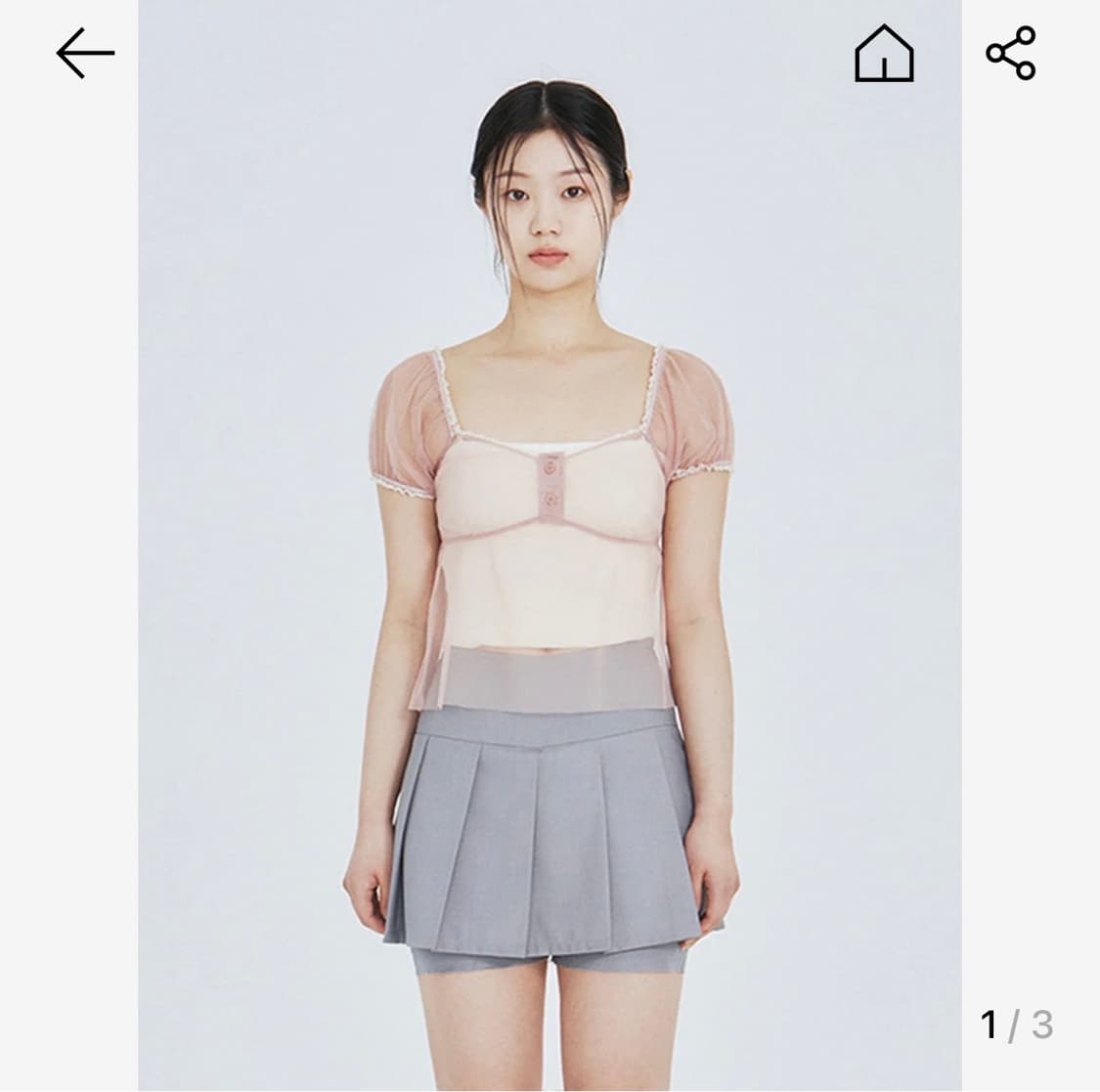 구해여❤️)낫유어로즈 다나 스퀘어 탑 세트 구해여 구한다구여 구해여 웅엉 상품이미지1