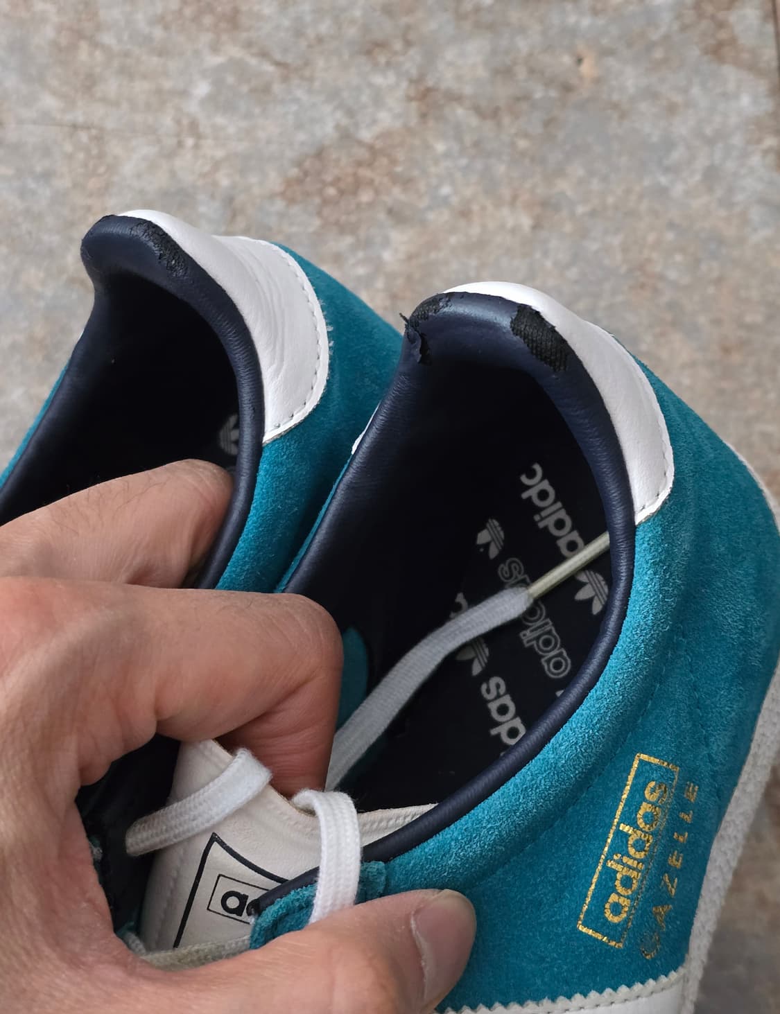 (220)아디다스 빈티지 가젤 아쿠아 블루  상품이미지8