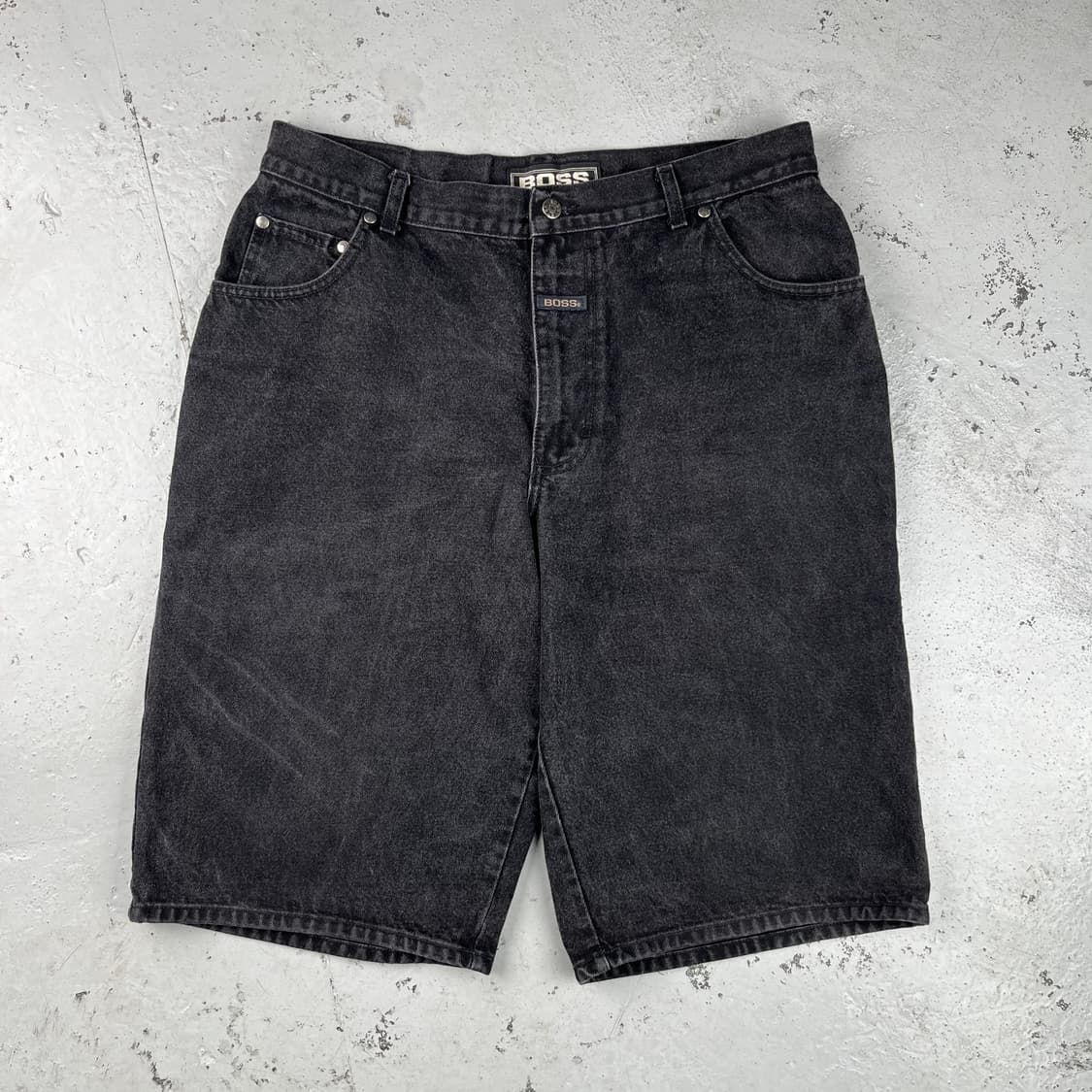 빈티지 Boss Jeans 스케이터 데님 쇼츠 블랙 상품이미지2