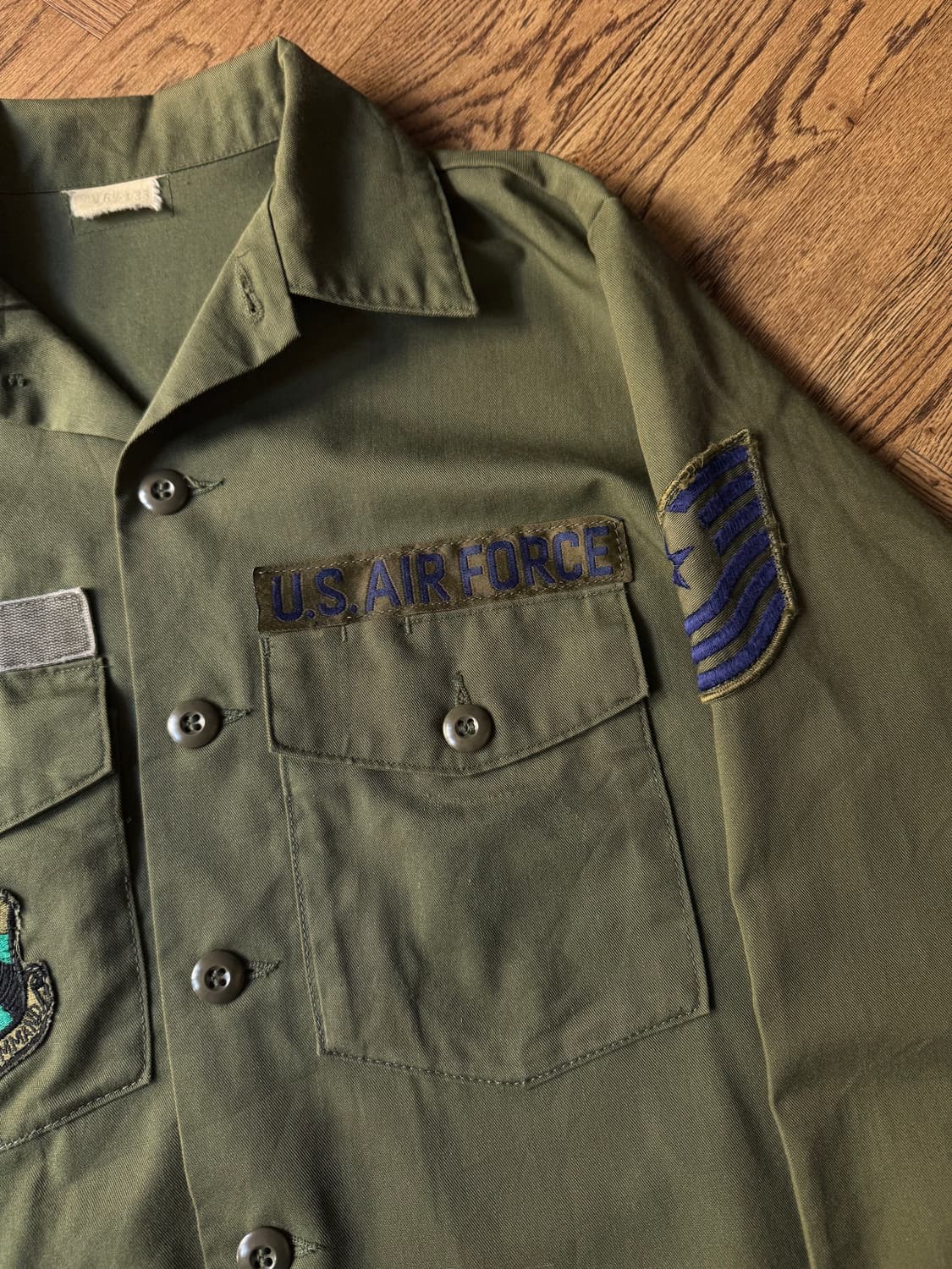 [L]70s 오리지널 U.S AIR FORCE OG-507 밀리터리 셔츠 상품이미지4