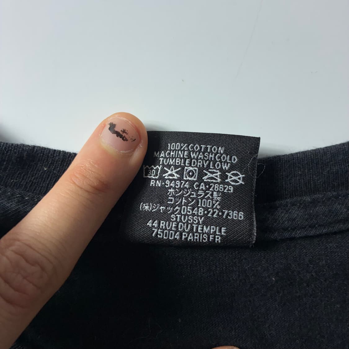 Stussy  스투시 8ball 페이드 블랙 반팔 티셔츠  상품이미지6