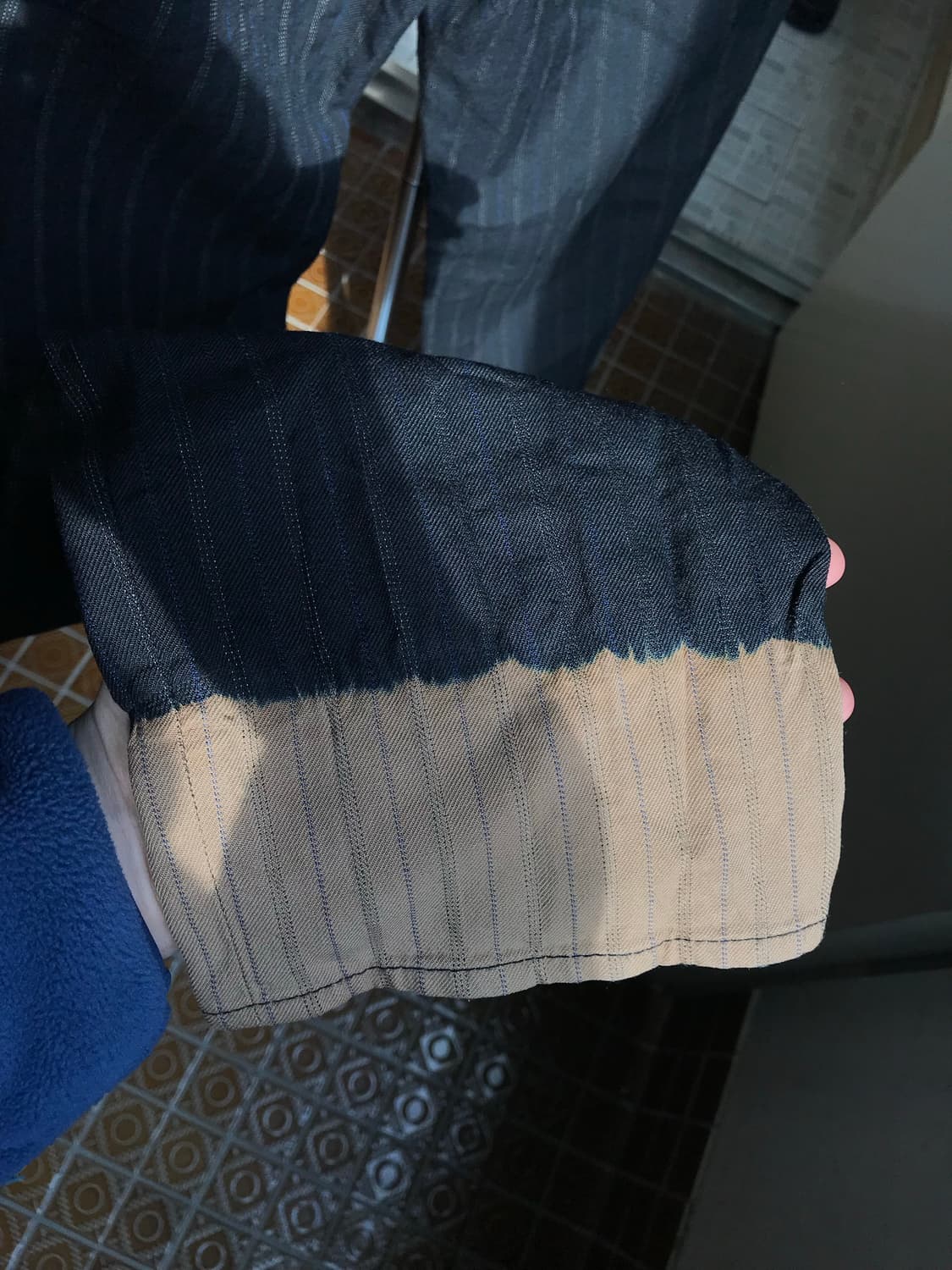 꼼데가르송 옴므 플러스 에버그린 스트라이프 팬츠 상품이미지3