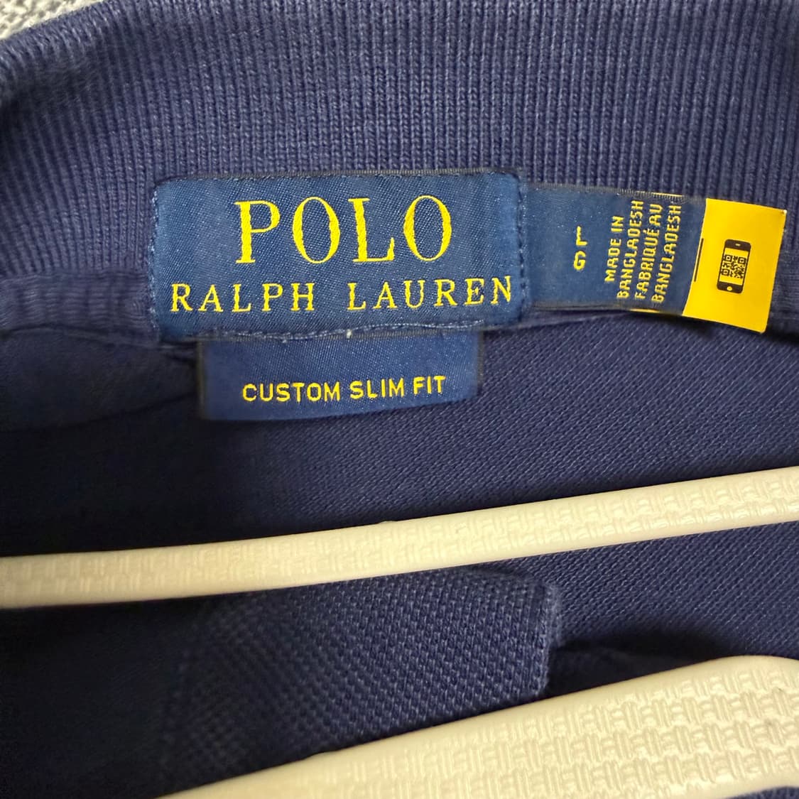 폴로 랄프로렌 반팔 카라티 네이비 L 커스텀 슬림핏 상품이미지4