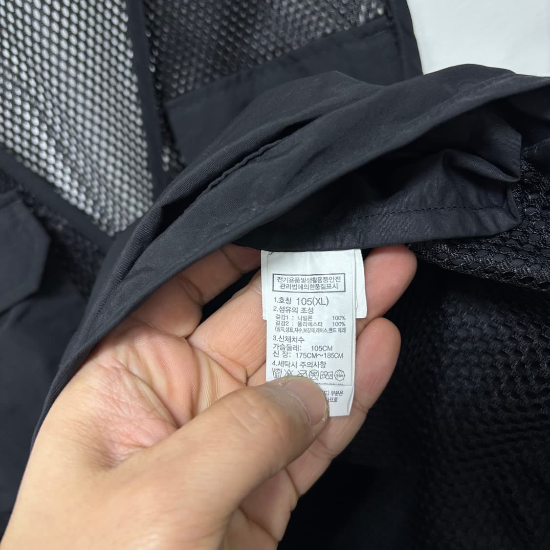 노스페이스 블랙 메쉬 조끼 상품이미지5