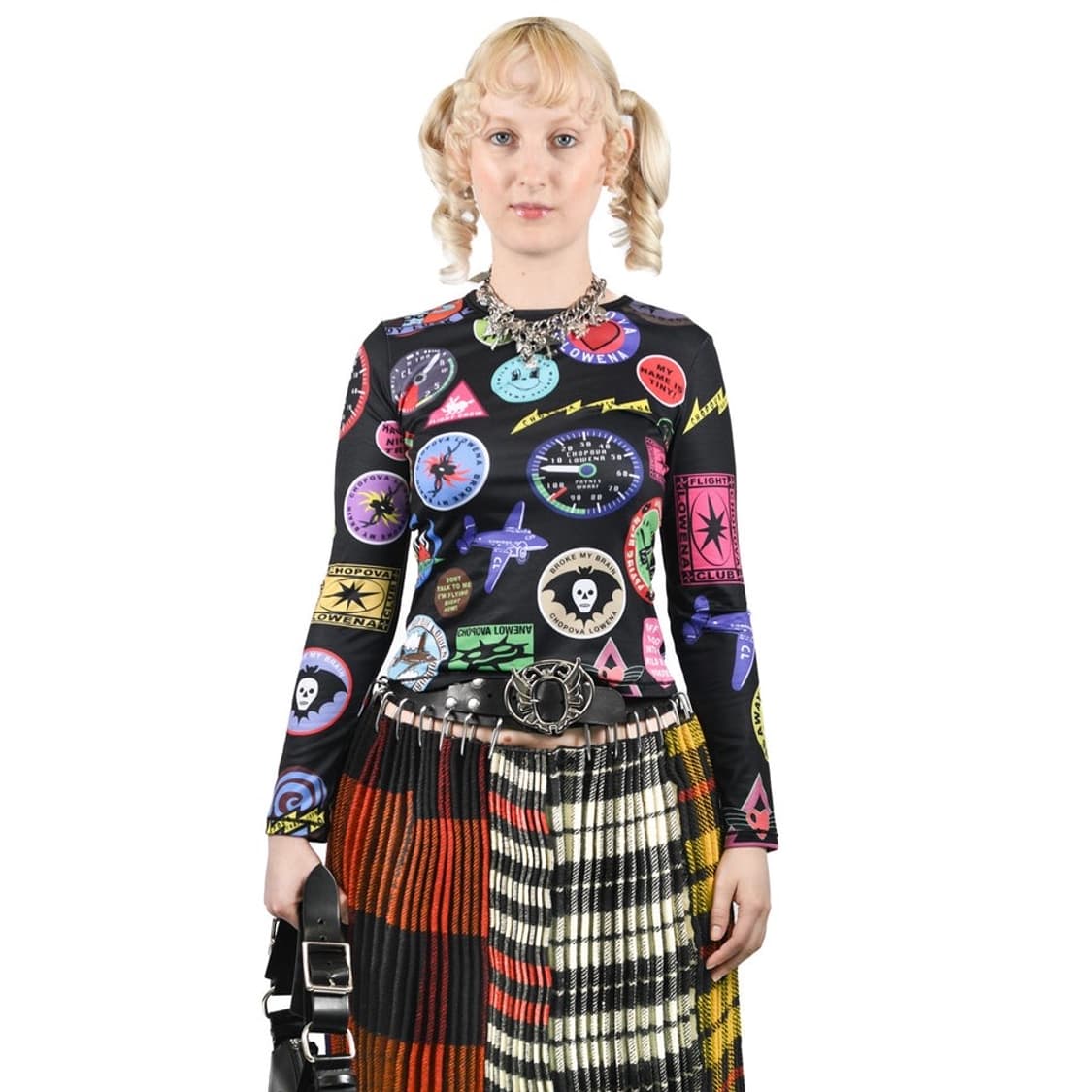 [M]초포바 로위나 25fw 패치 프린트 저지 티셔츠 상품이미지1