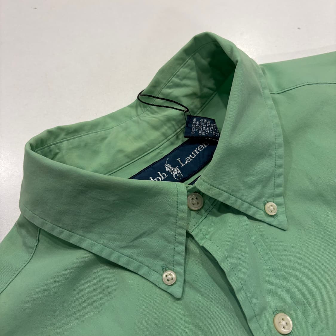 [M] 폴로 랄프로렌 셔츠 연두색 긴팔 C101 상품이미지4