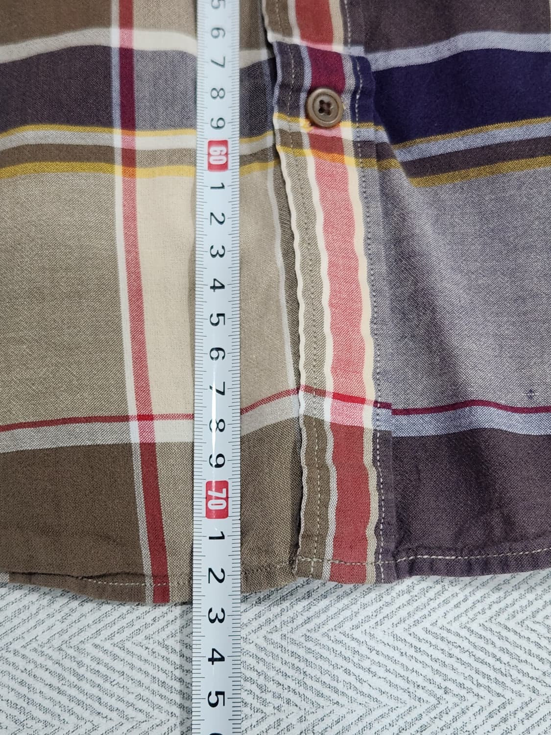 [90-95] 타미힐피거 빈티지핏 체크셔츠 남성 S 90-95 상품이미지7