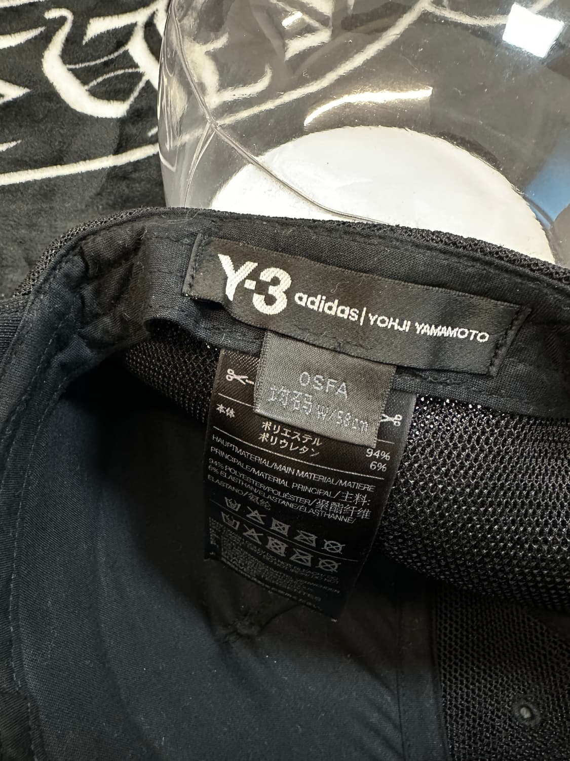 Y-3 요지 야마모토 아디다스 볼캡 트러커 볼캡 블랙 상품이미지3