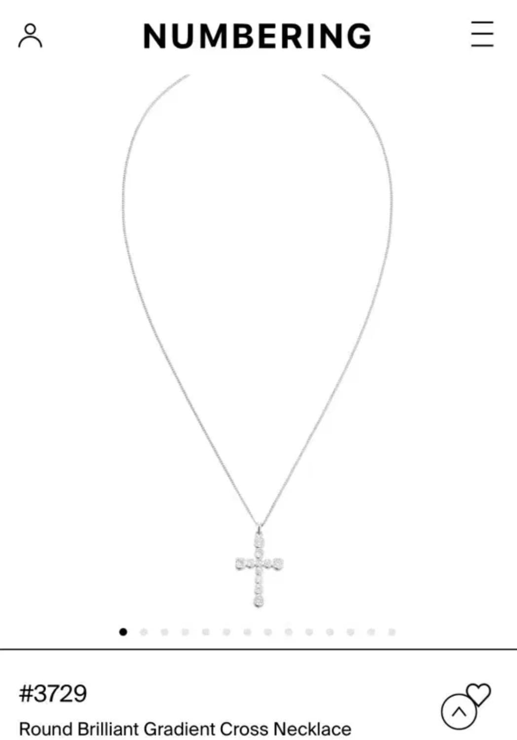 넘버링 목걸이 3729 상품이미지1