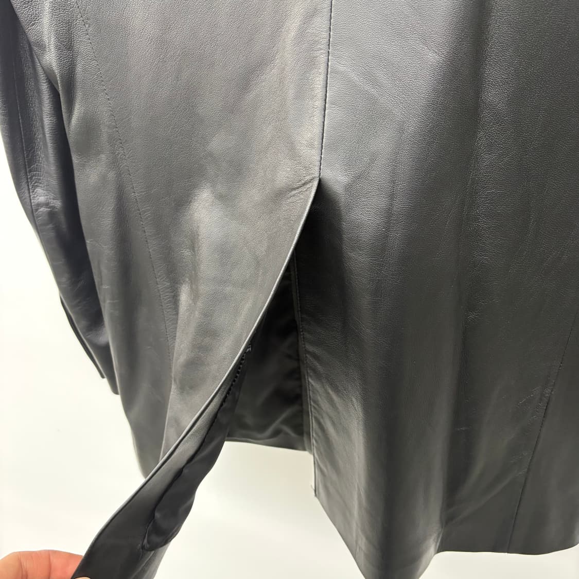 빈티지 양가죽 블랙 레더 자켓 여/M 상품이미지6