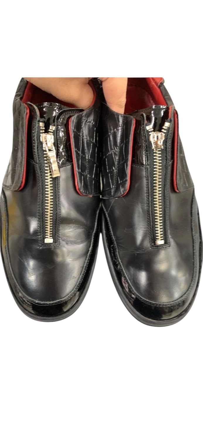 와이스니커즈 레더 지퍼 로퍼 블랙 US10(280) (Gr-2963) 상품이미지9