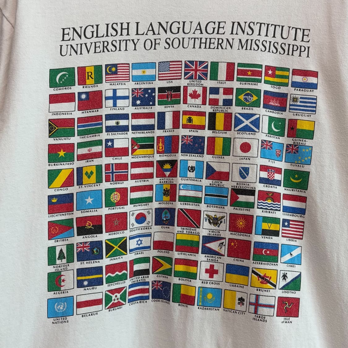 (L)Oneita 오네이타 빈티지 국기 반팔티셔츠 상품이미지4