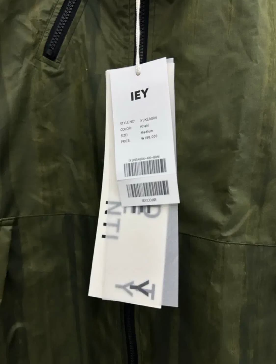 [M] IEY 글로시 멀티 점퍼 카키 상품이미지7