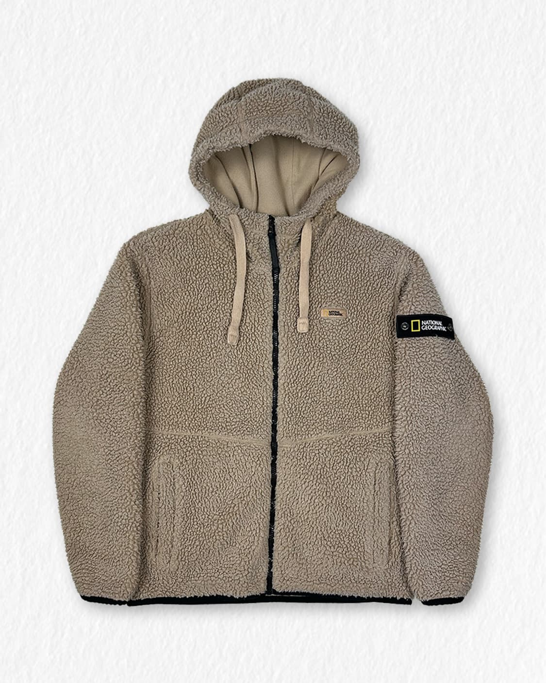 내셔널지오그래픽 뽀글이 베이지 상품이미지1