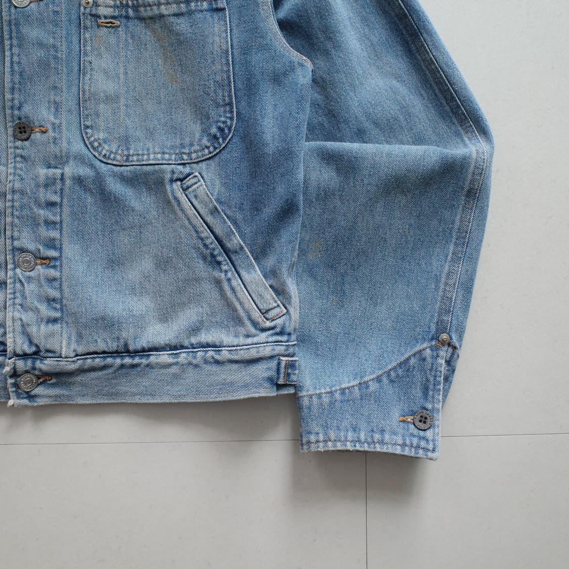 90s 폴로 랄프로렌 MADE IN USA 데님 트러커 자켓 상품이미지3