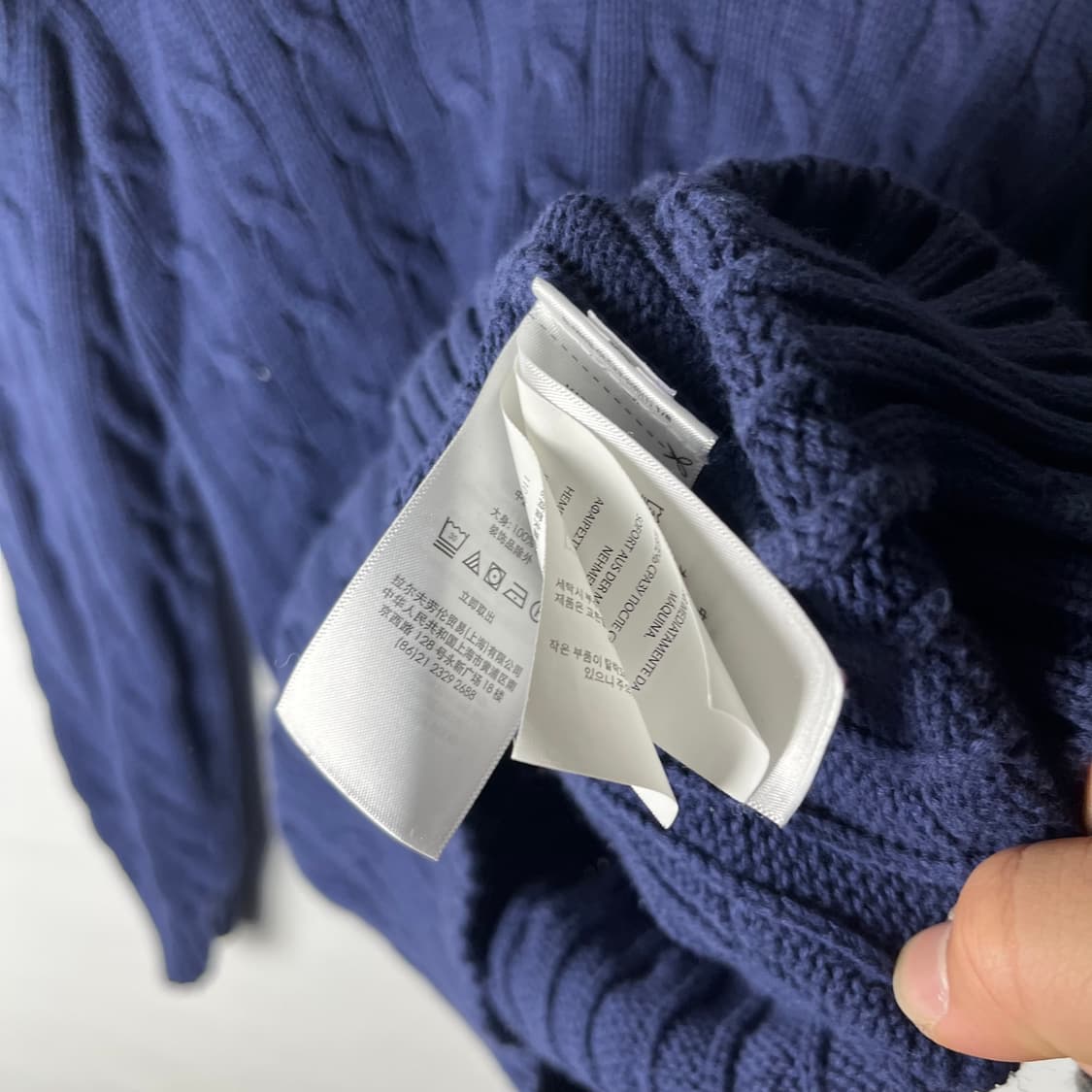 [Polo] 폴로랄프로렌 브이넥 꽈배기니트 상품이미지6