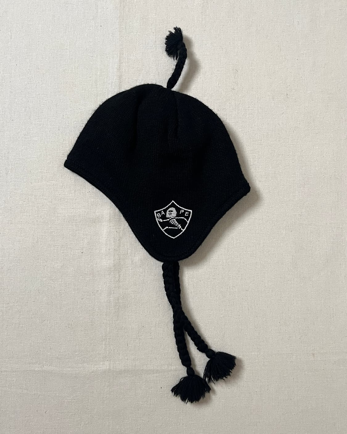 베이프 이어머프 비니 a bathing ape 이어플랩  상품이미지1