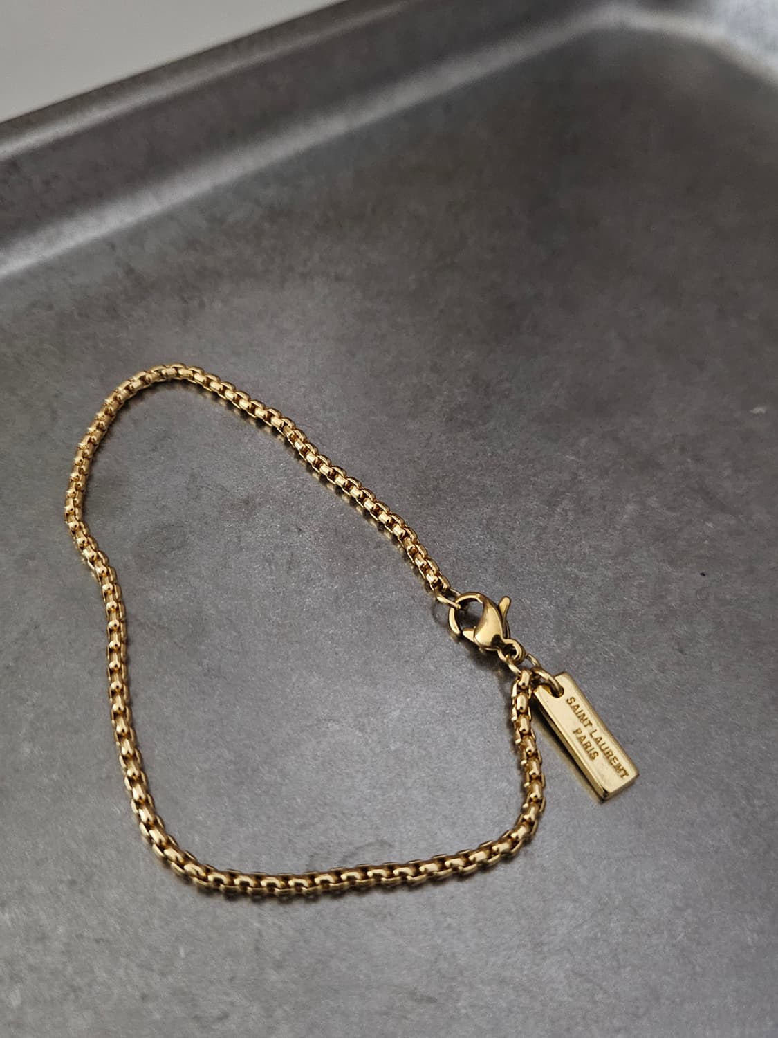 62 생로랑 빈티지 정품 팔찌 업사이클링 써지컬체인 상품이미지1