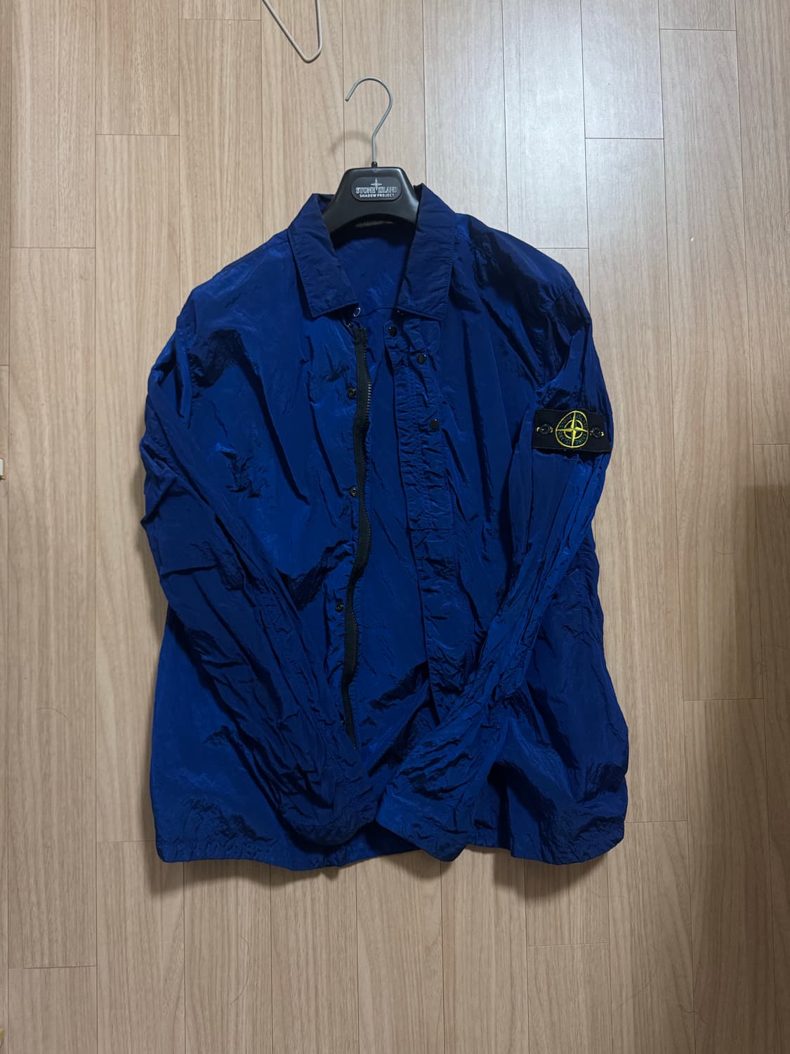 [XL] 스톤아일랜드 나일론 오버셔츠 블루 상품이미지1