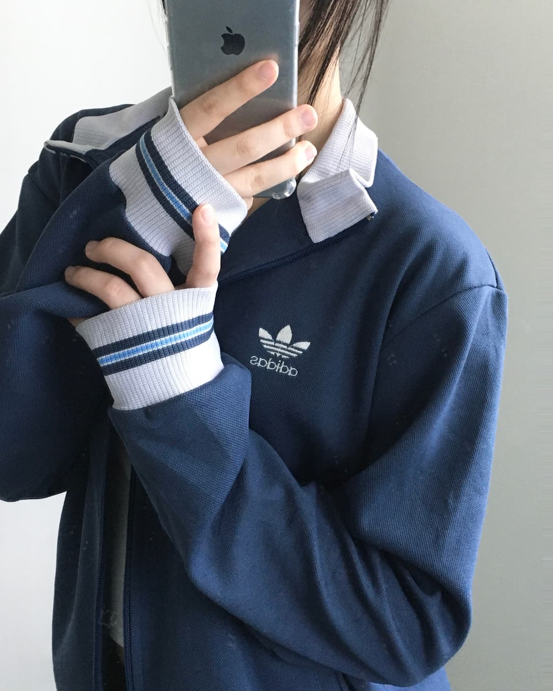Adidas 올드아디다스 70-80s 스톤블루 서독제 트랙탑 상품이미지3