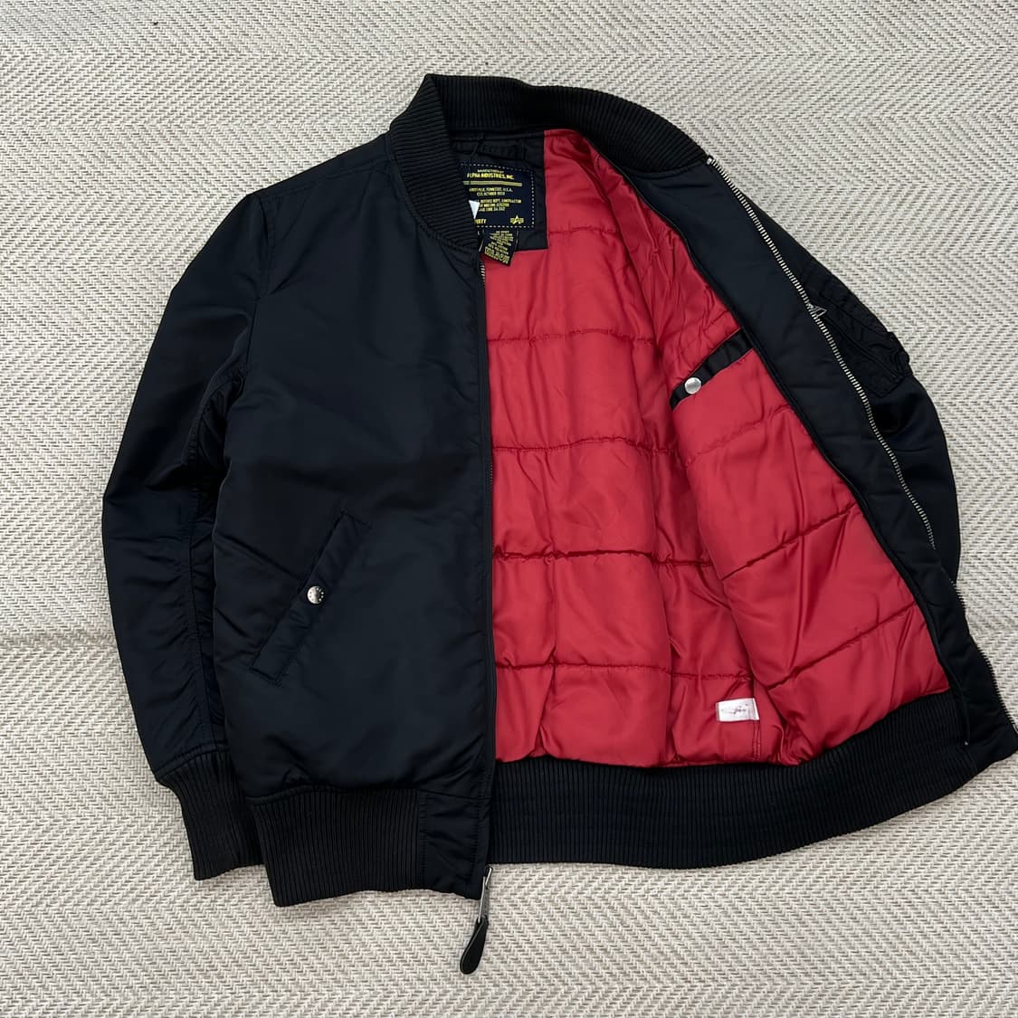 알파인더스트리 블랙 ma1 r3015 상품이미지3