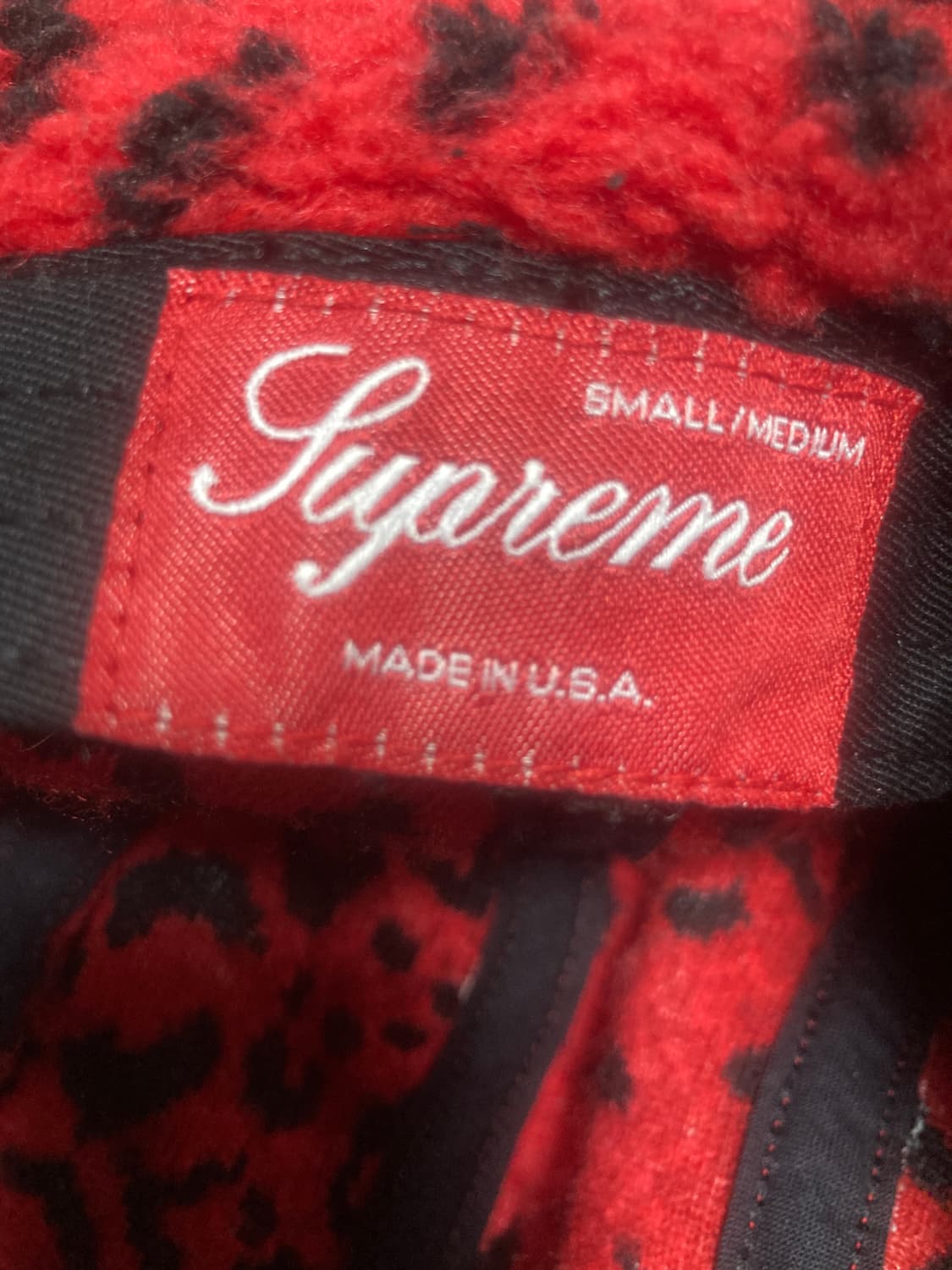 ⭐️레어⭐️슈프림 레오파드 플리스 이어플랩 캠프캡 상품이미지5