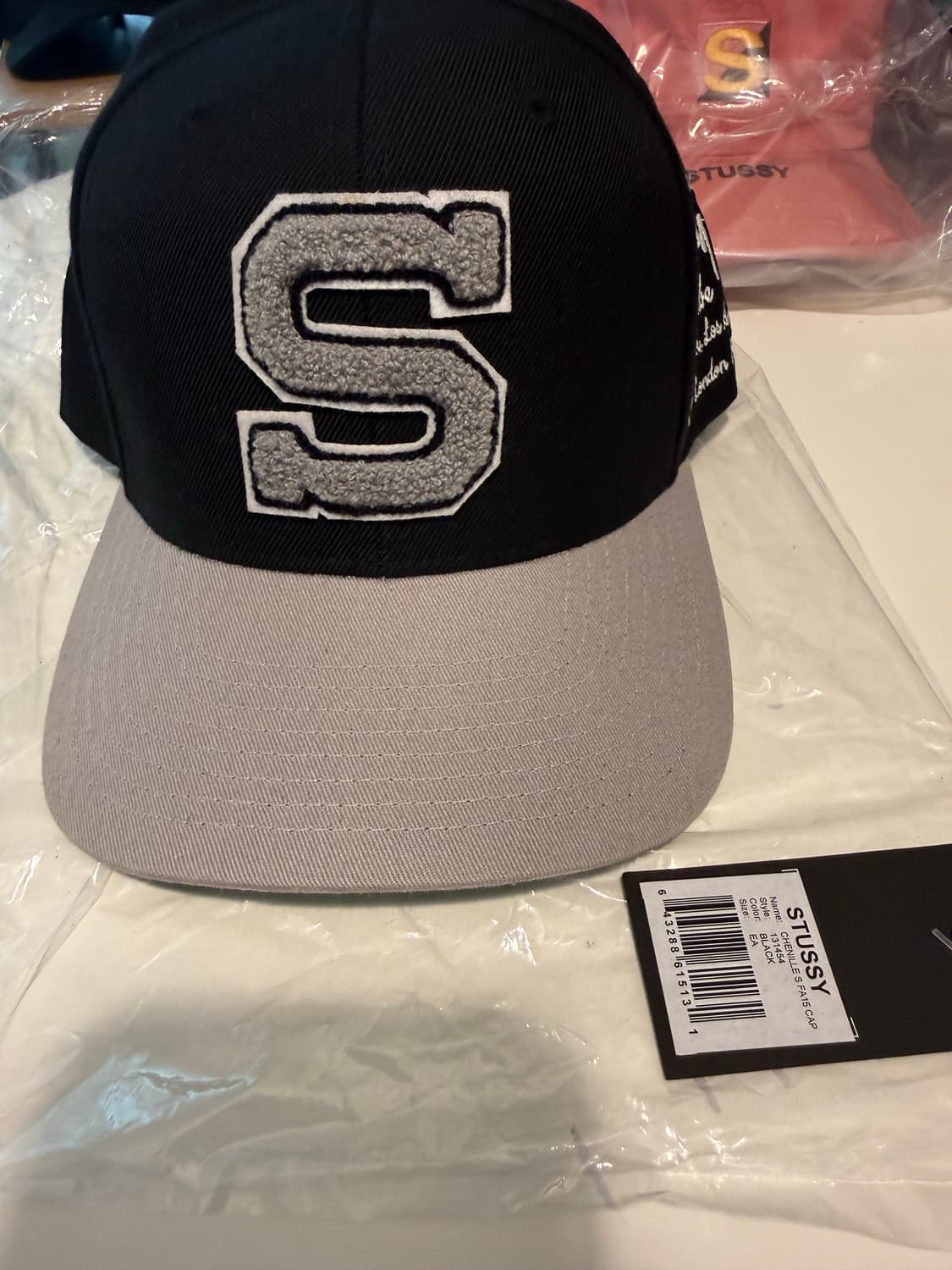 15FA 스투시 S셔닐 캡 상품이미지2