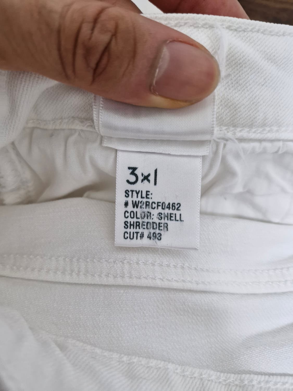 [24] 3x1 화이트 디스 스키니 데님진 상품이미지7
