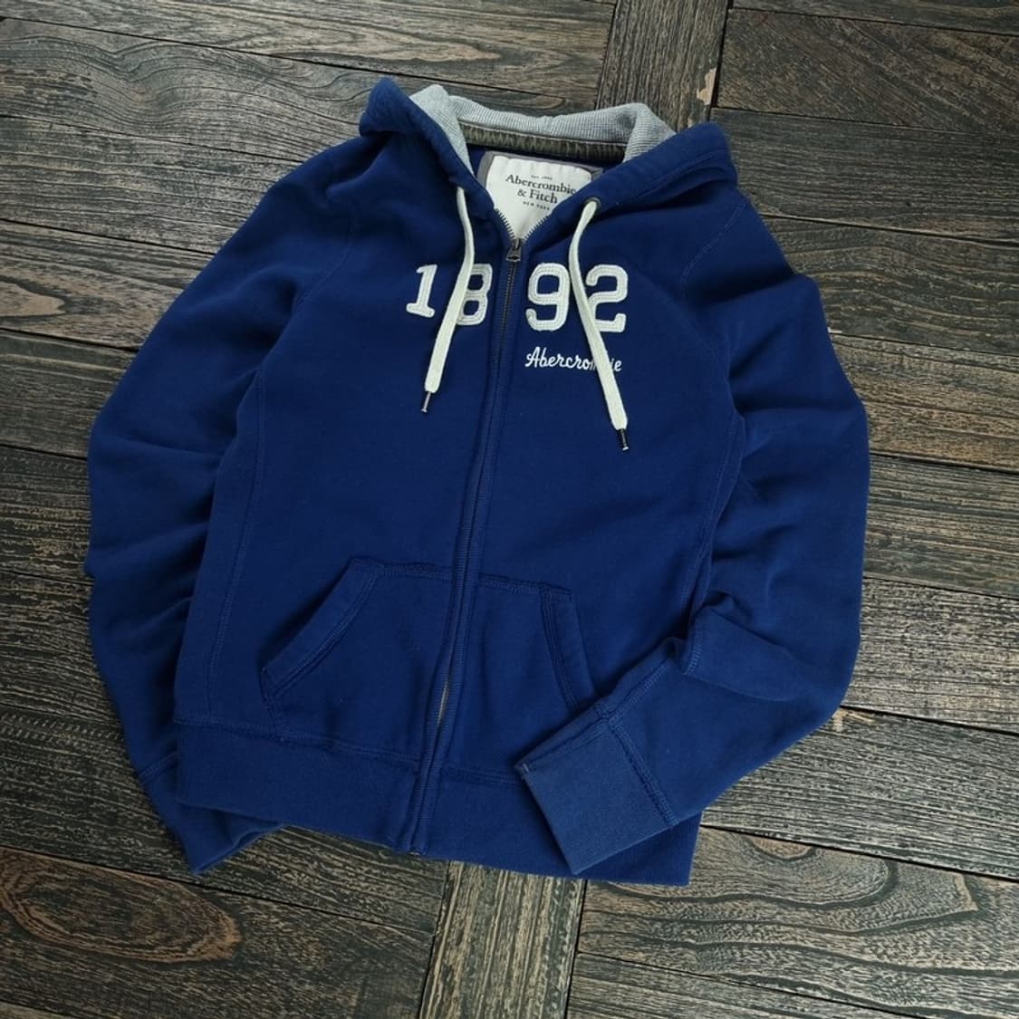 [아베크롬비] Y2K 빈티지 후드 집업 블루 M18617 상품이미지1