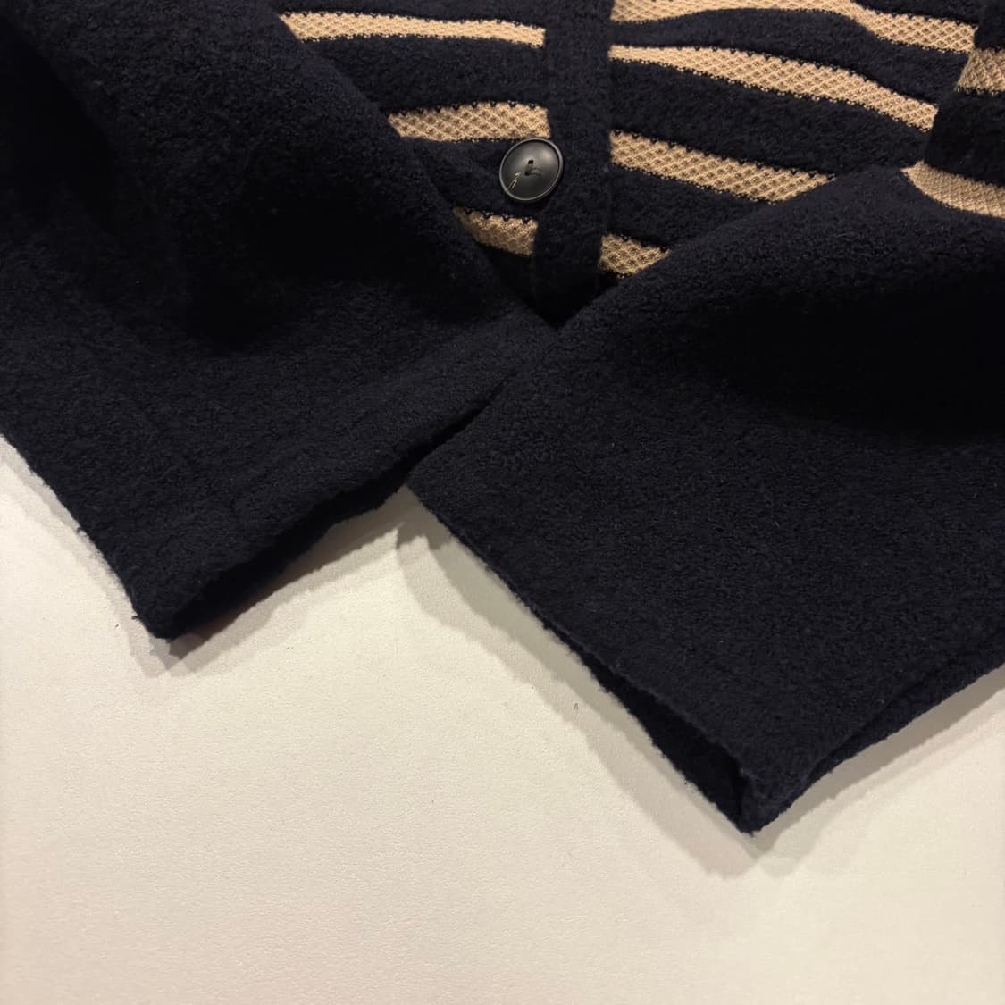 [90] SYSTEM 스트라이프 울 니트 가디건 D70 상품이미지5