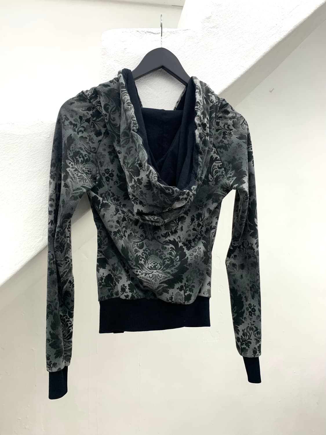 Oriental detail shirring hoodie  상품이미지5