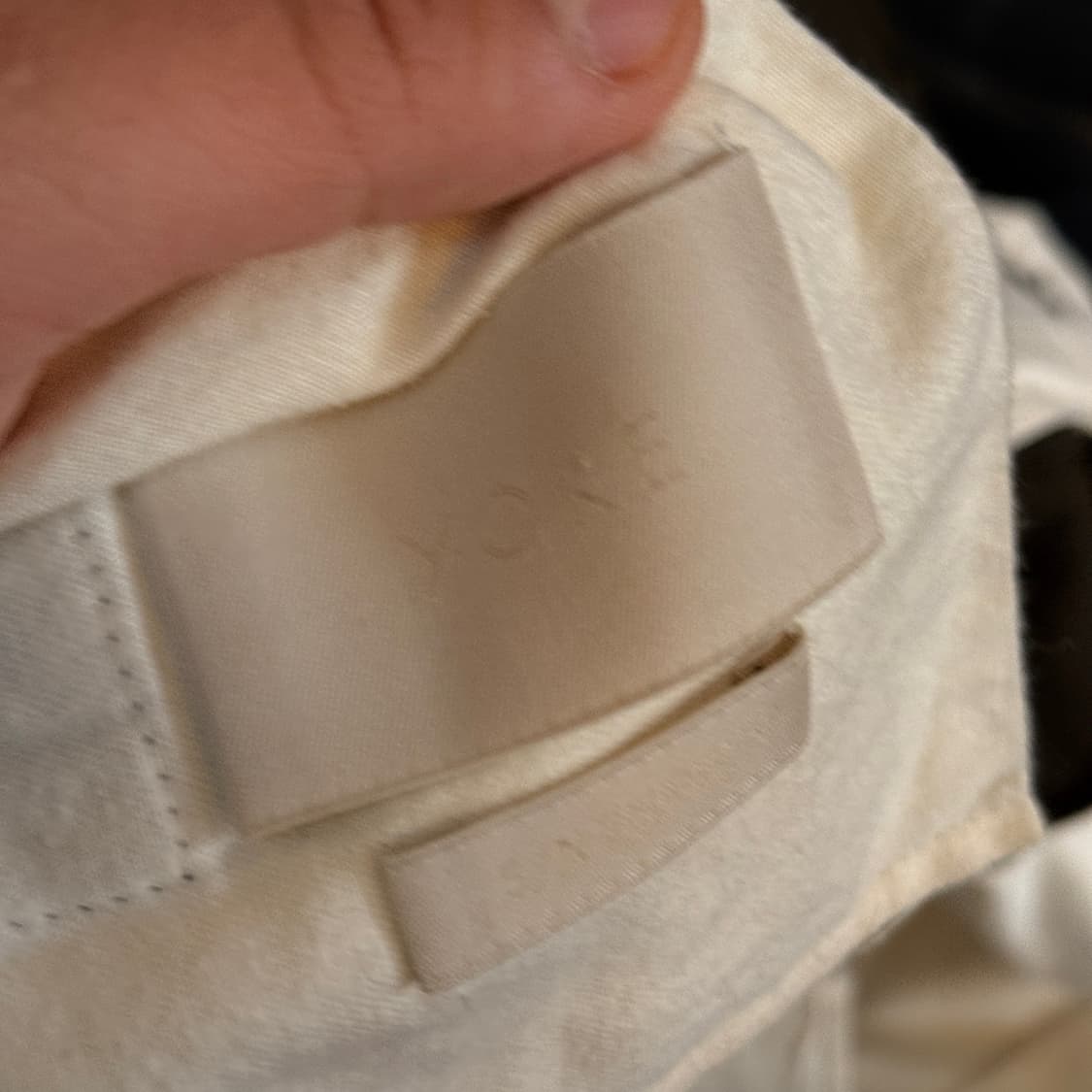 20AW 요크 울 플란넬 스트레이트 밑단 커팅 트라우저 32 33 상품이미지8