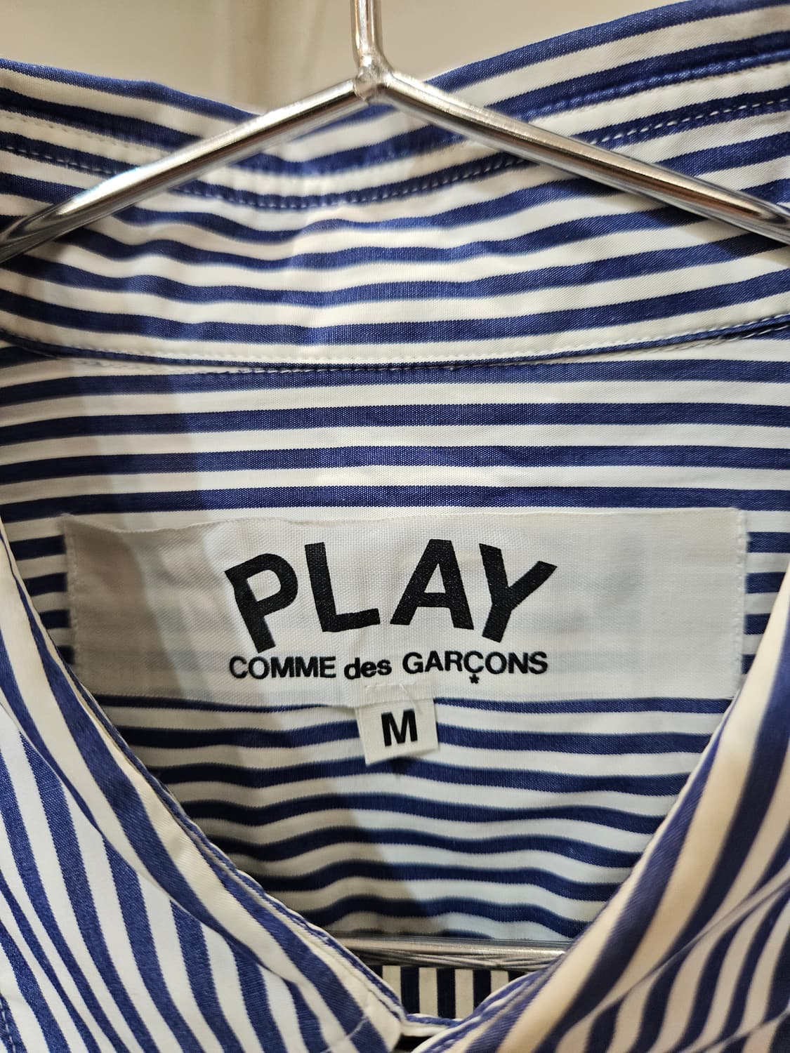 꼼데가르송 플레이 블랙와펜 스프라이프 셔츠 상품이미지4