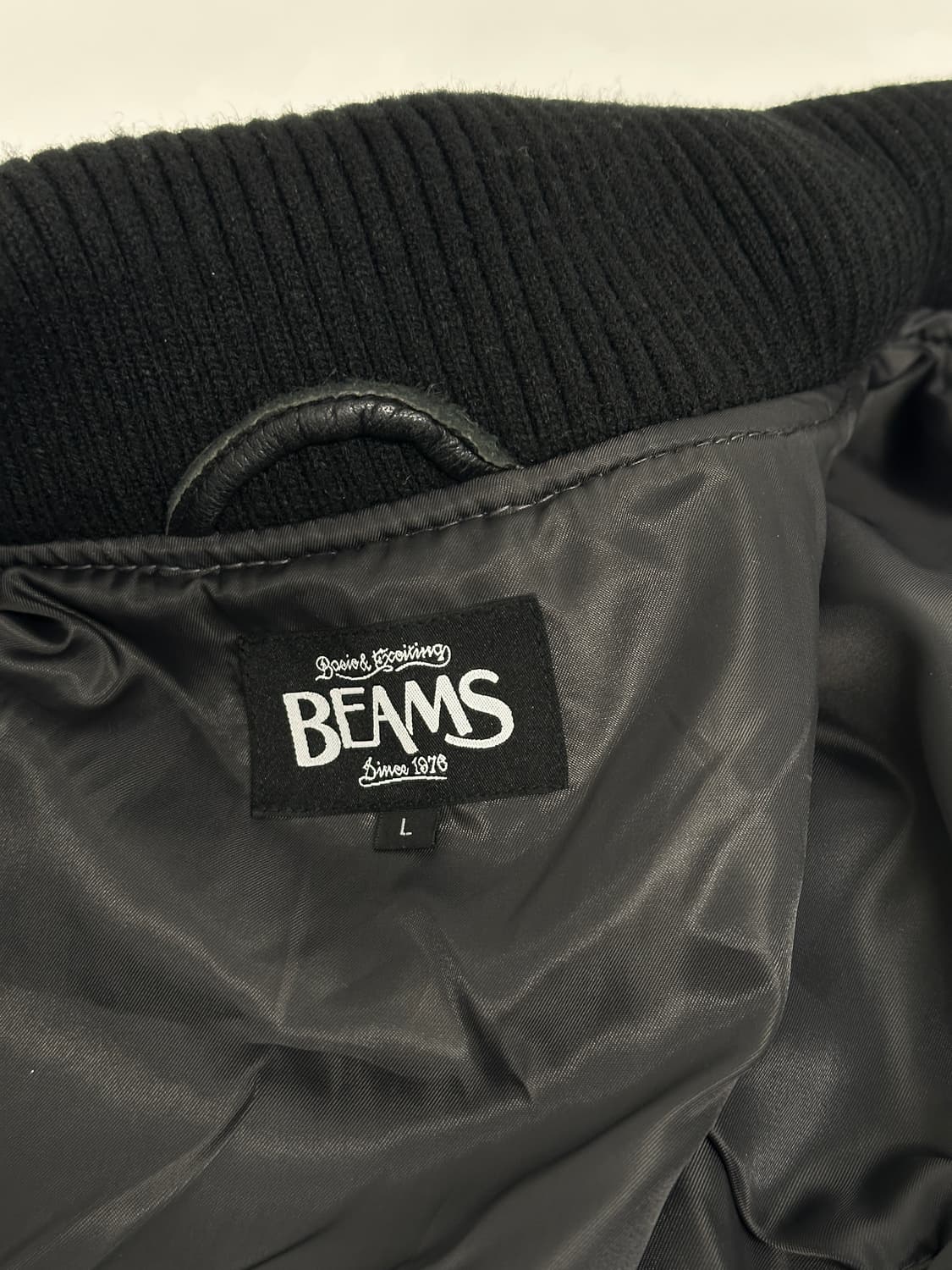 빔즈 BEAMS  레더 울자켓  상품이미지6