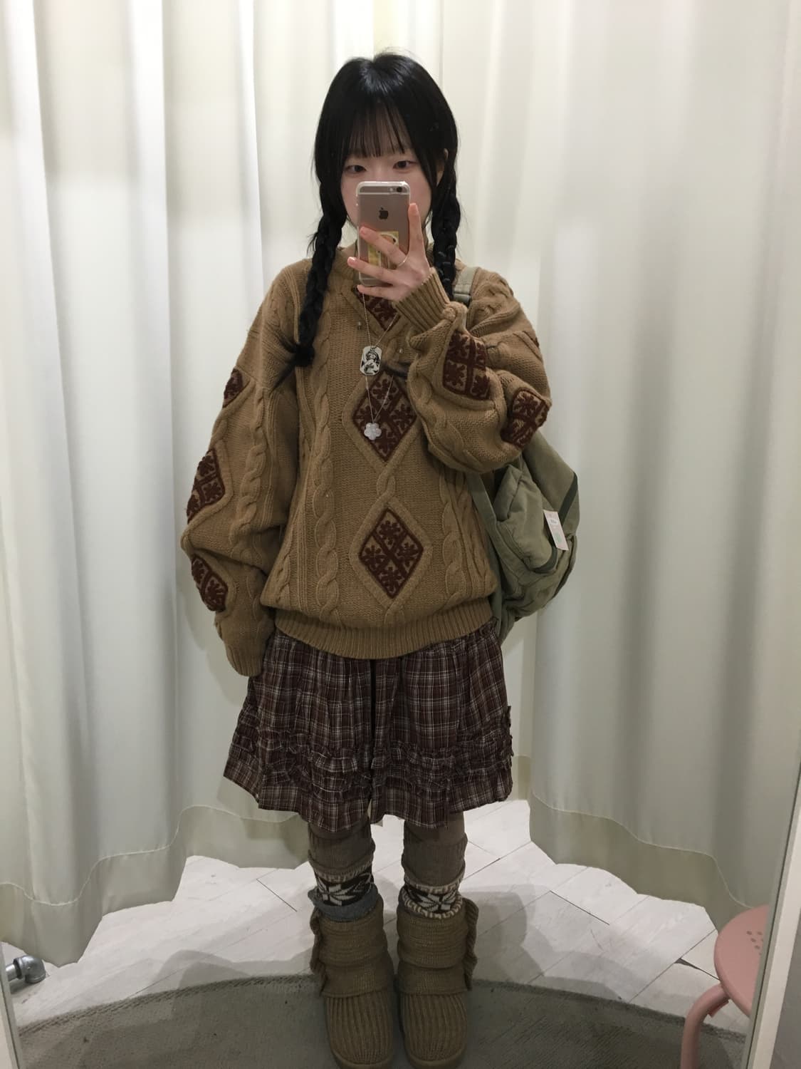 Fine natural soft flower knit 상품이미지2