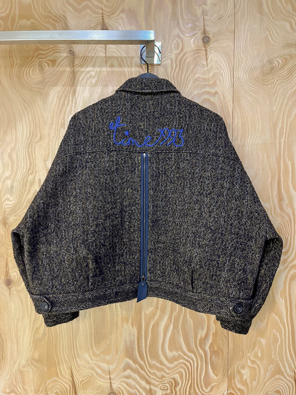 랑방 백 지퍼 HBT 울 자켓 상품이미지1