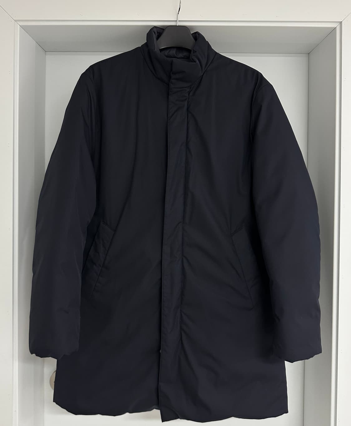 클럽모나코 남성 네이비 구스다운 패딩 코트 상품이미지1