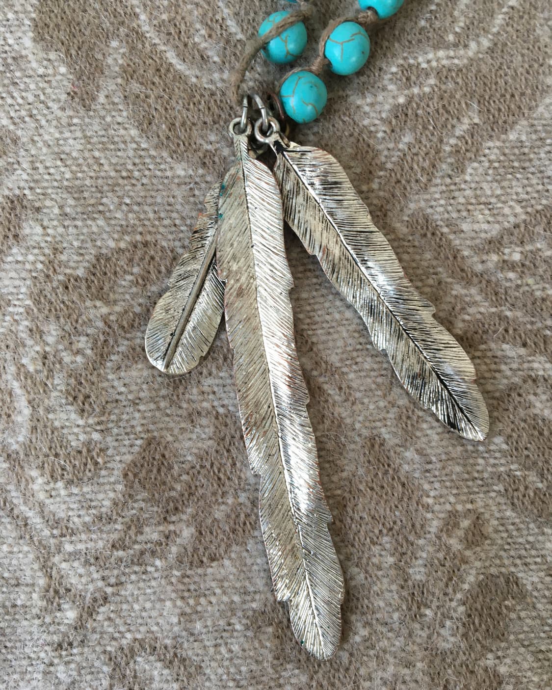 feather pendent necklace 상품이미지3