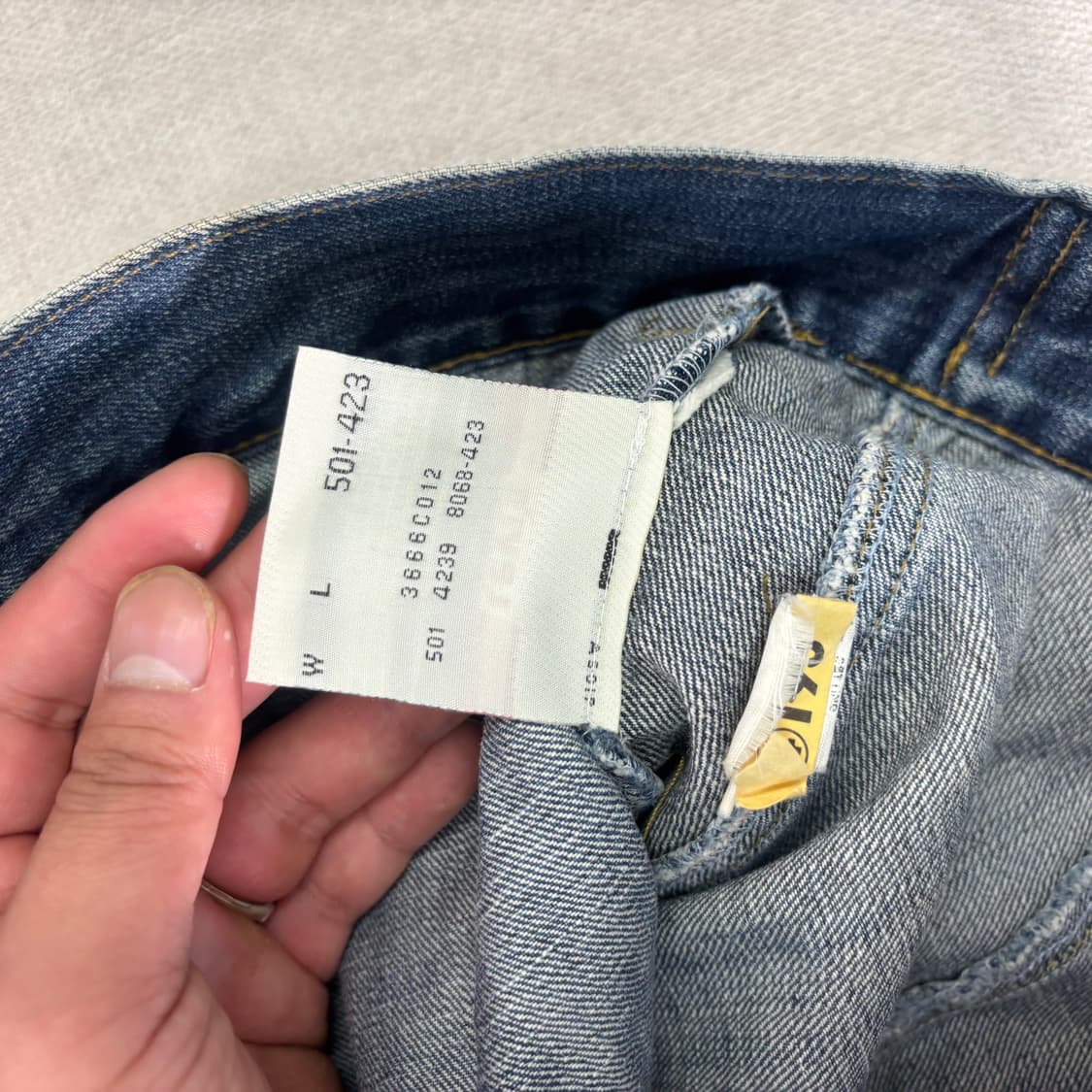 W 95 리바이스 USA 501 데님 트러커 자켓 상품이미지6