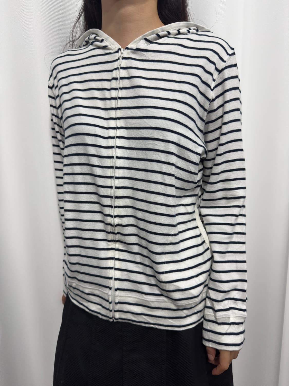 cinema club stripe hood zipup 상품이미지2