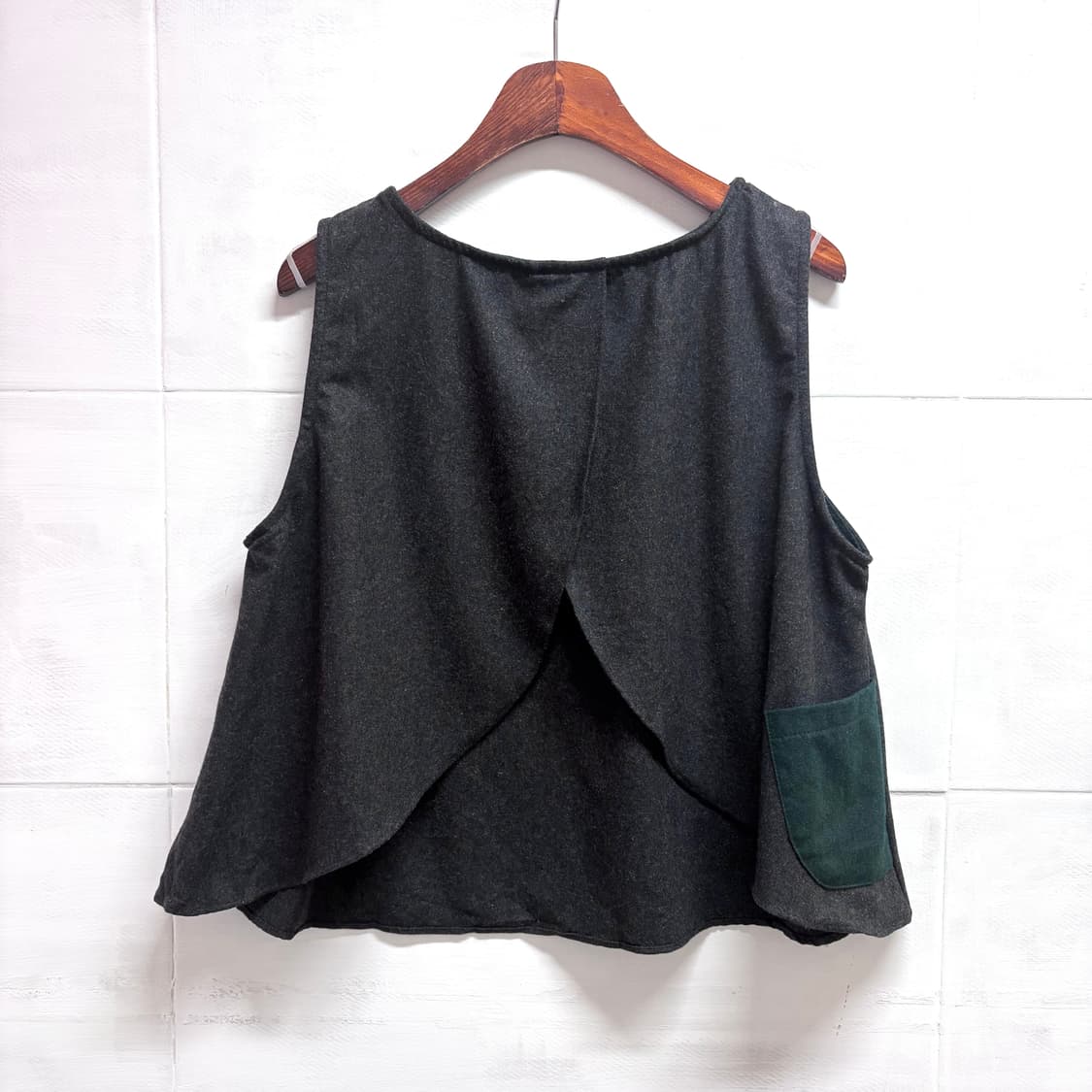 자수 괴짜 일본 빈티지 베스트 조끼 상품이미지3