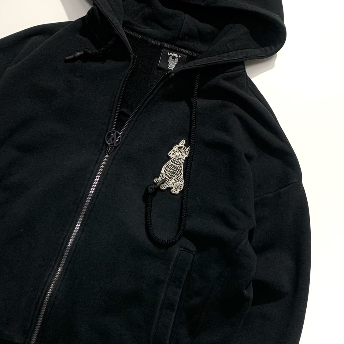 라이프워크 블랙 후드집업   상품이미지2