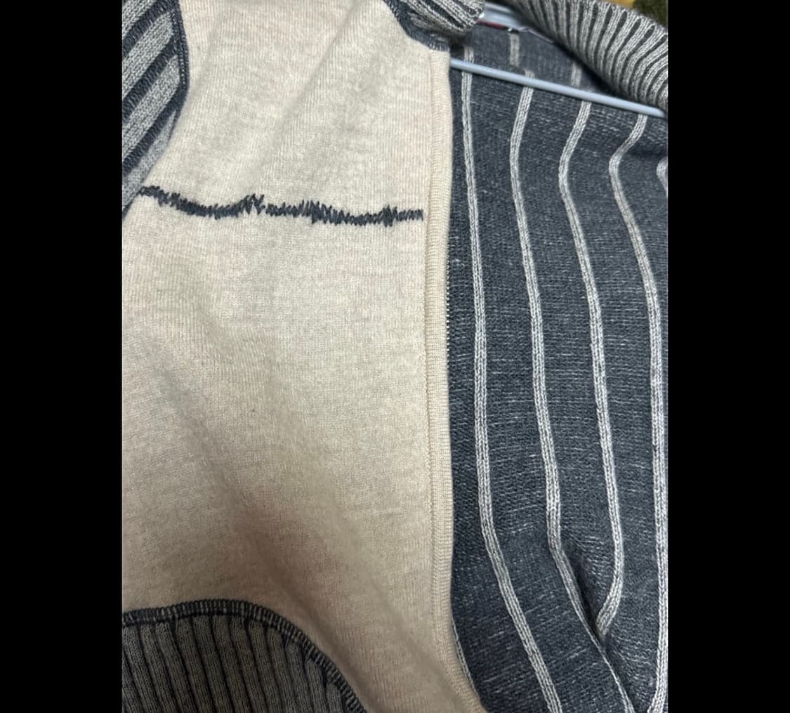 빈티지 니트 포켓 집업 상품이미지7