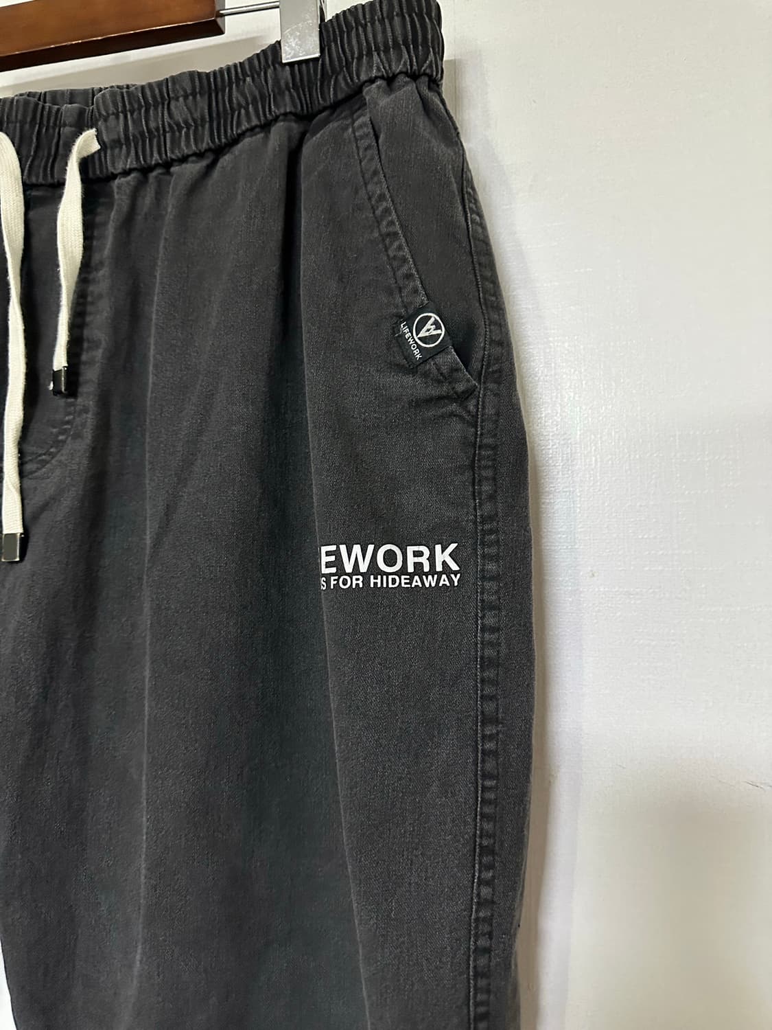 라이프워크 블랙 조거팬츠 상품이미지2