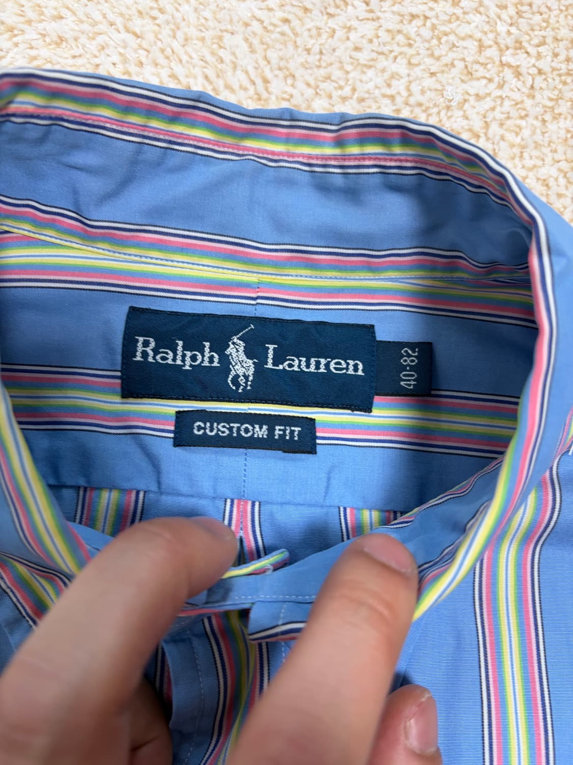 100) 폴로 랄프로렌 커스텀핏 스트라이프 셔츠 상품이미지4